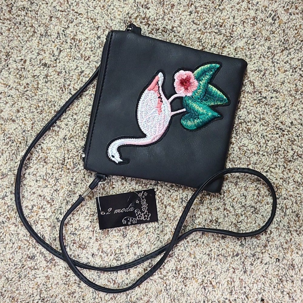 2Moda Black Crossbody Bag